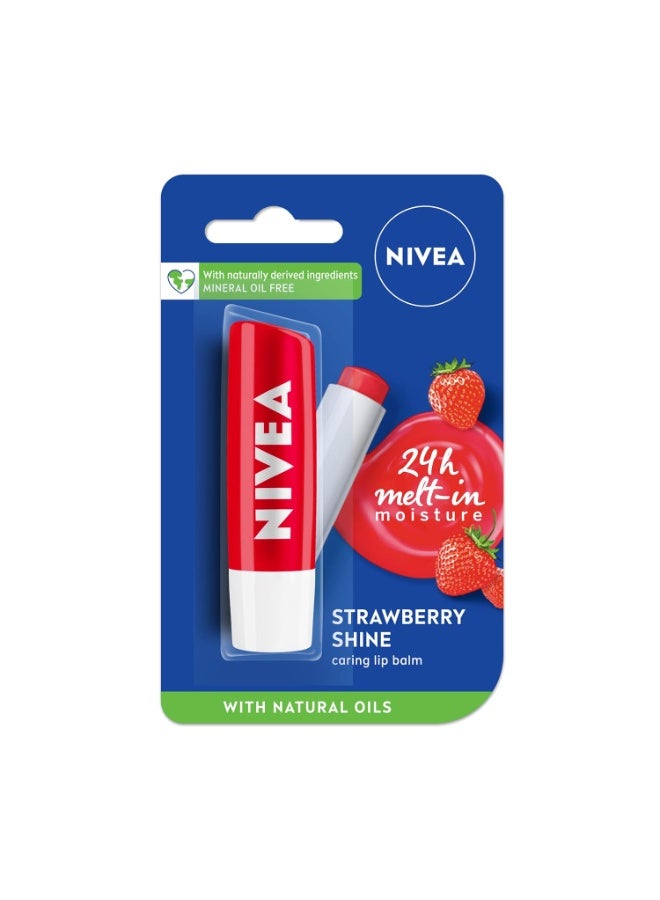 Nivea Fresh Active Roll On For Men, Anti-Perspirant, 50 Ml & Lip Balm, Fruity Strawberry Shine, 4.8G - Image 3